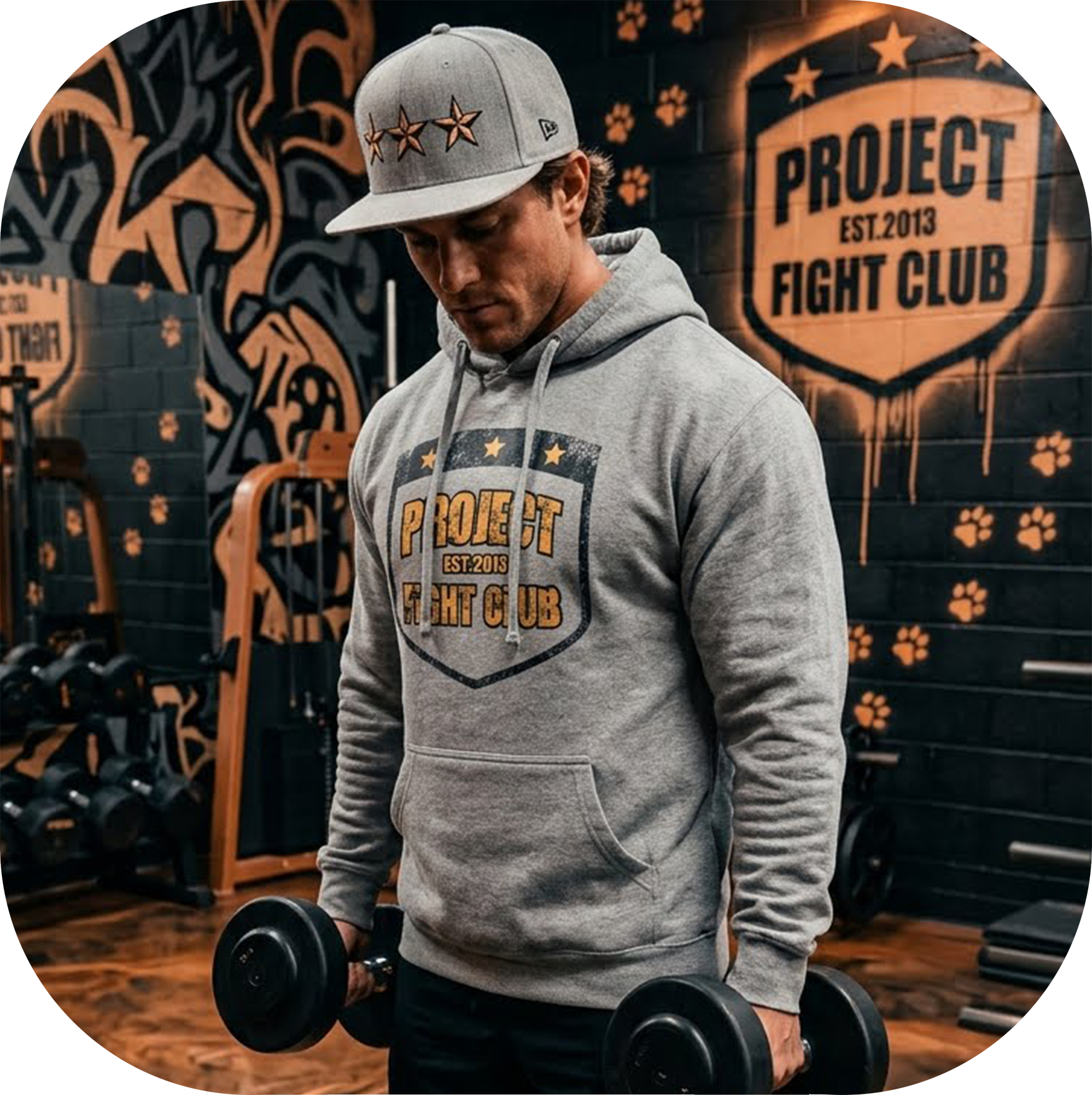 GREY MIDWEIGHT HOODIE - PROTECT ANIMALS & WILDLIFE