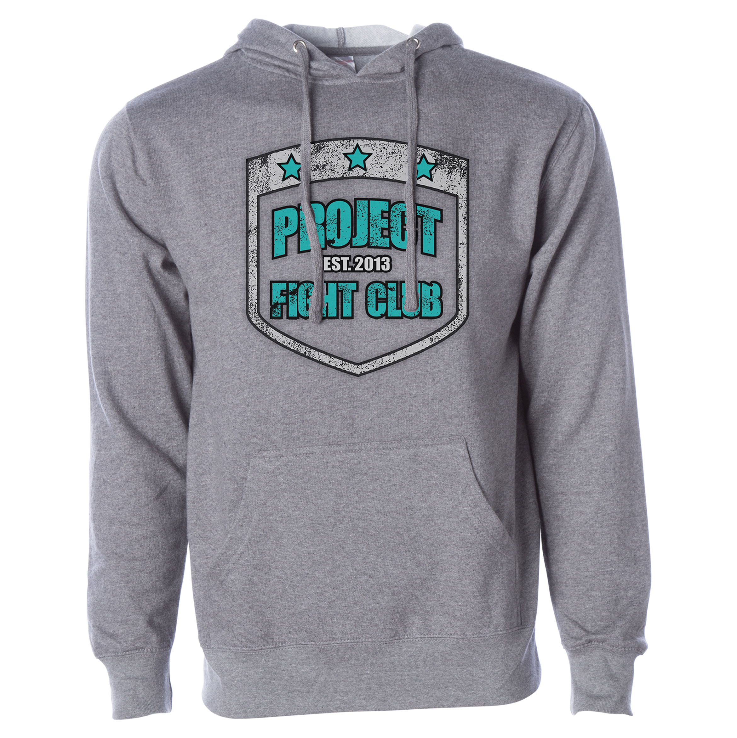 GREY MIDWEIGHT HOODIE - FIGHT ADDICTION