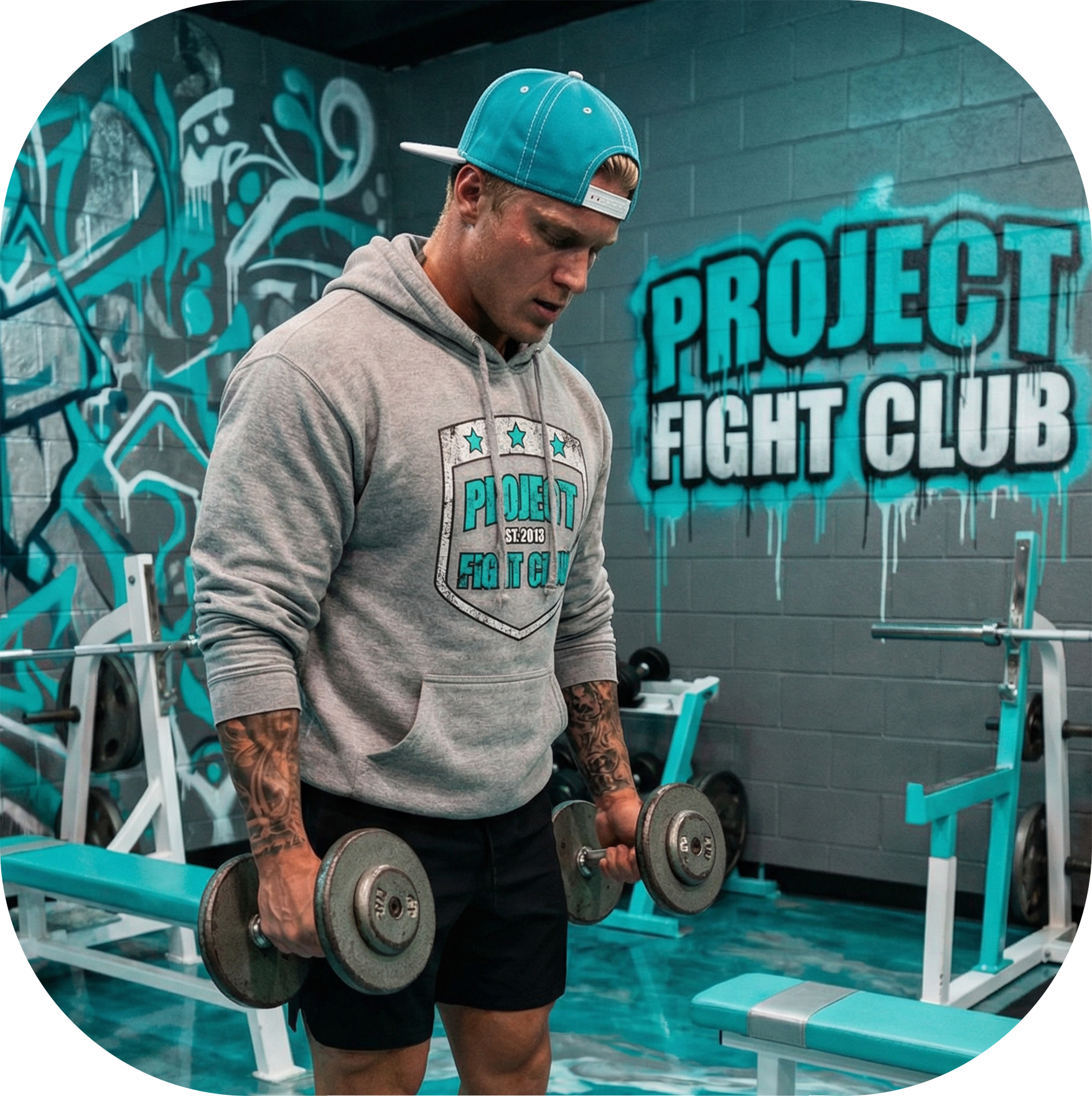 GREY MIDWEIGHT HOODIE - FIGHT ADDICTION